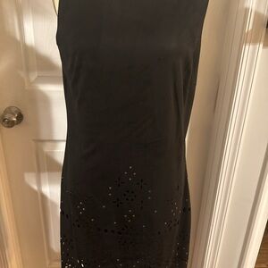 Desigual NWT Gerty Cutout Black Suede Dress With Studs